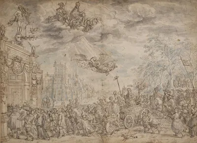 The Triumphal Entry of Frederik Hendrik of the Orange into The Hague by Давид Винкбунс — digital art print download