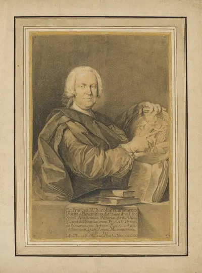 Portrait of Cavaliere Francesco Maria Niccolò Gabburri by Giovanni Domenico Ferretti, 1740 — digital art print download