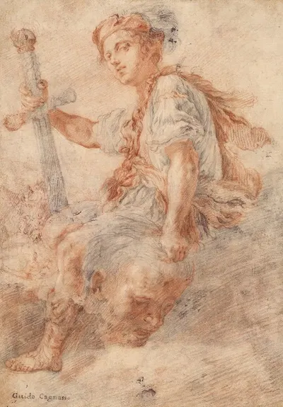 David with the Head of Goliath by Domenico Fetti, 1620 — digital art print download