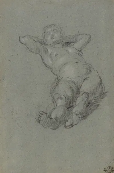 Reclining Female Nude by Domenico Tintoretto — digital art print download