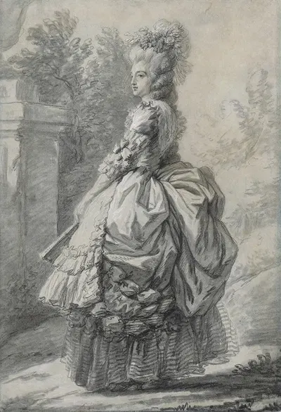 Marie Antoinette in a Park by Элизабет Луиза Виге Лебрен — digital art print download