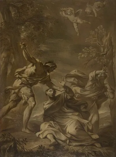 Death of Saint Peter Martyr by Felice Torelli, 1667–1748 — digital art print download