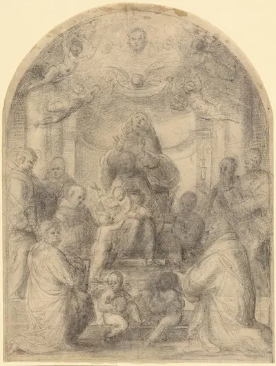 Madonna and Child with Saints by Fra Bartolomeo, 1510–1513 — digital art print download