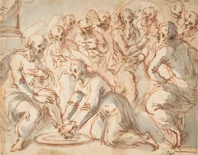 Christ Washing the Disciples' Feet by Francesco Vanni, 1563–1610 — digital art print download