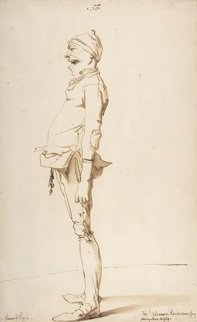 Caricature of the Artist's Younger Brother Marie-Alexandre-François by Франсуа-Анри Винсент, 1776 — digital art print…
