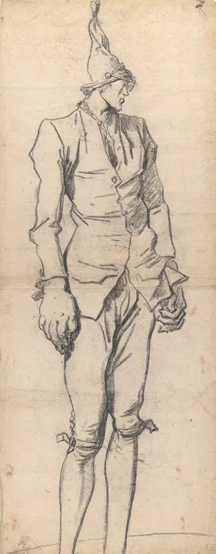 Caricature of the Painter Pierre-Charles Jombert by Франсуа-Анри Винсент — digital art print download
