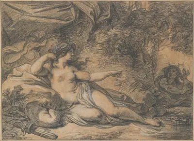 Diana and Acteon by Франсуа-Анри Винсент, 1778 — digital art print download