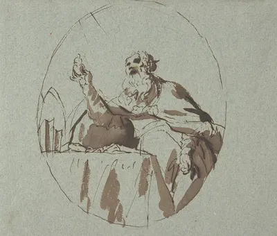 Saint Jerome by Georg Anton Urlaub — digital art print download