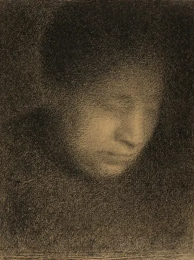 Madame Seurat, the Artist's Mother (Madame Seurat, mère) by Жорж Сёра, 1882–1883 — digital art print download