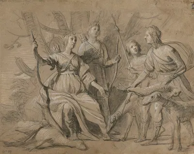 Allegorical Portrait of the Four Eldest Children of the King and Queen of Bohemia by Жерар ван Хонтхорст, 1631 — digital…