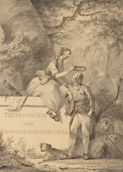 Allegory of Painting and Drawing by Жерар ван Неймеген, 1801 — digital art print download