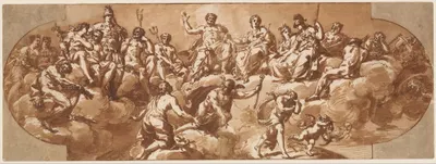 Council of the Gods by Giacomo Zoboli, 1681–1767 — digital art print download
