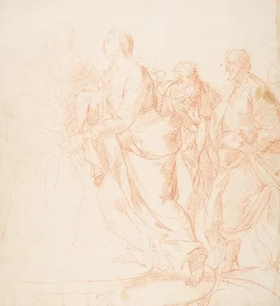 The Visitation of Our Lady by Giacomo Zoboli, 1681–1767 — digital art print download
