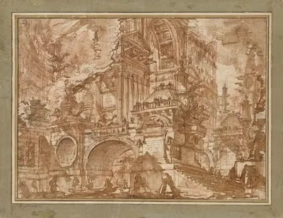Древний порт by Джованни Баттиста Пиранези, 1749–1750 — digital art print download