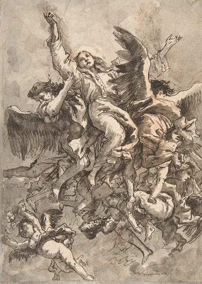 The Assumption of the Virgin by Джованни Доменико Тьеполо, 1727–1804 — digital art print download