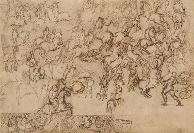 Battle Scene by Girolamo Genga, 1525 — digital art print download