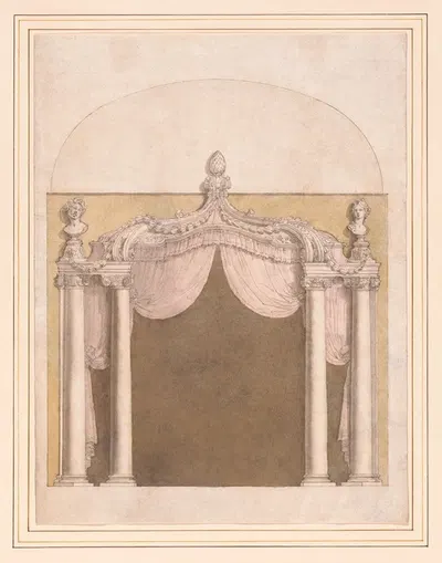 Design for an Alcove by Giuseppe Valeriani — digital art print download