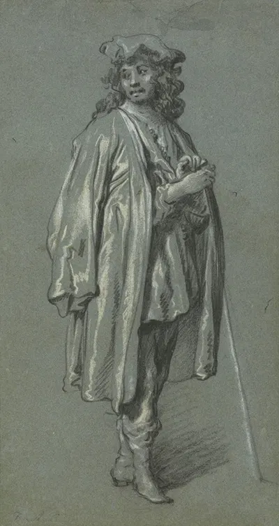 A Young Man Standing by Говерт Флинк, 1658 — digital art print download
