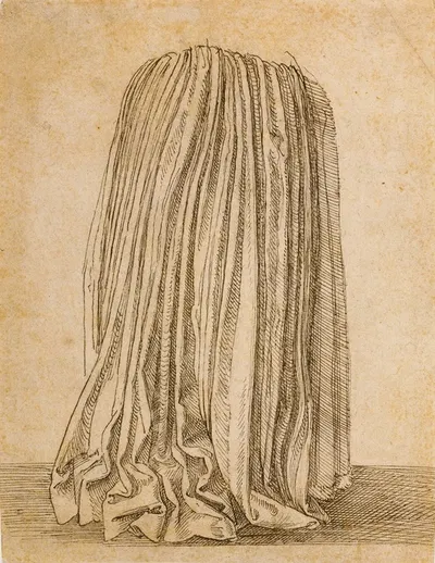 Study of a Pleated Skirt by Hans Brosamer, 1530–1540 — digital art print download
