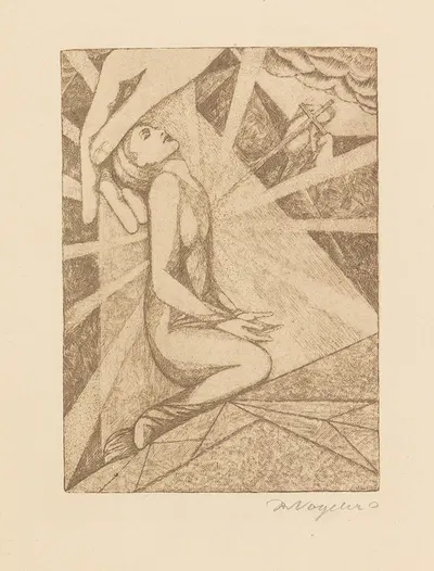 Marie Adelheid, Prinzessin Reuß. Gott in mir by Heinrich Vogeler, 1921 — digital art print download