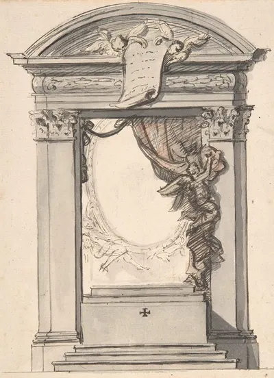 Design for an altar by Hendrik-Frans Verbruggen — digital art print download
