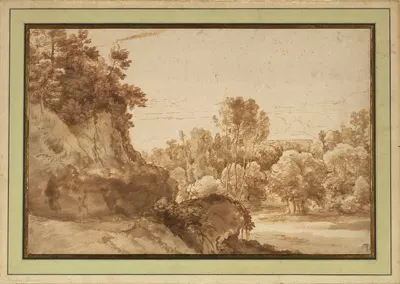 A Wooded Landscape by Герман ван Свейнвелт, 1629–1643 — digital art print download