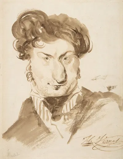 Caricature of Charles-Henri Plantade by Гораций Верне — digital art print download