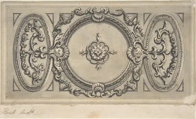 Design for a Staircase Ceiling by Isaac Ware — digital art print download