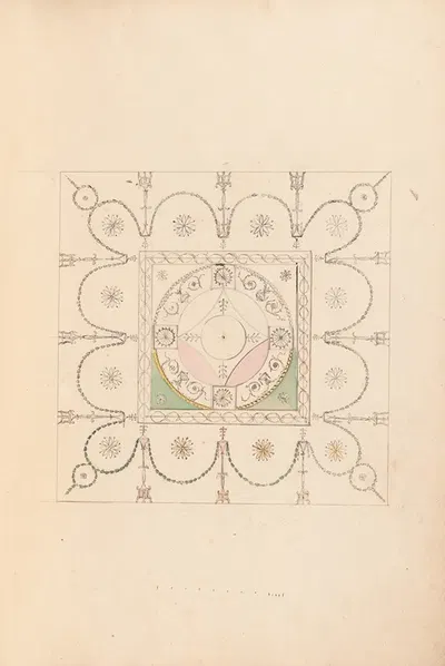 Drawings for Ceilings and Wall Elevations by Джеймс Уайат — digital art print download