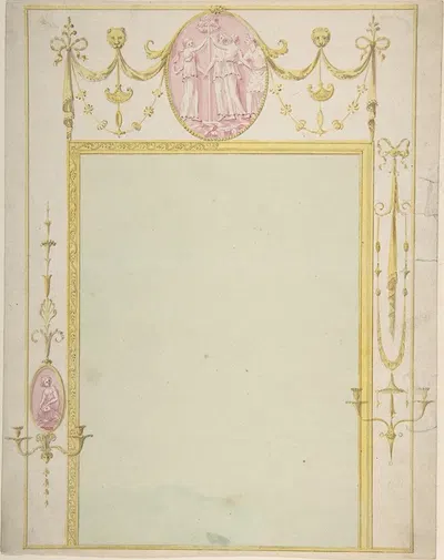 Design for a Mirror by Джеймс Уайат — digital art print download