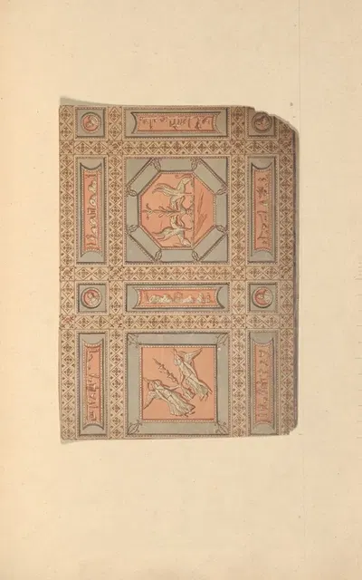 Design for Lobby Ceiling after Piranesi, Chamber Story, Castlecoole, County Fermanagh, Ireland by James Wyatt — digital art…