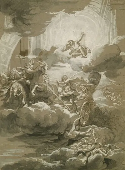 Phaeton Driving the Chariot of Apollo by Жан Жувенет — digital art print download
