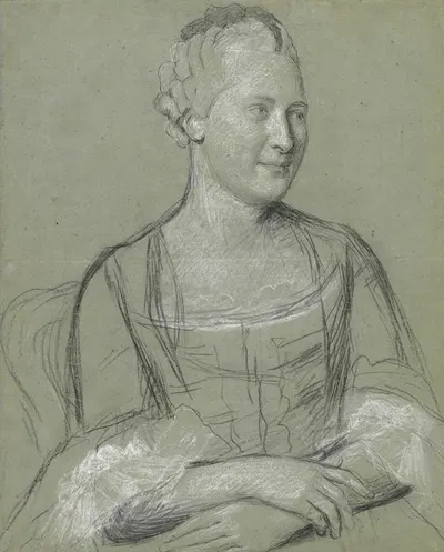 Portrait of a Woman by Жан-Этьен Лиотар, 1758–1762 — digital art print download