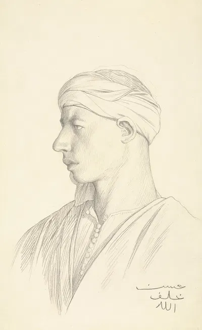 Portrait of an Egyptian Fellah by Жан-Леон Жерома, 1856 — digital art print download