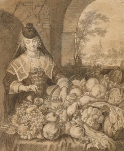 Personification of September by Иоахим фон Сандрат, 1644 — digital art print download