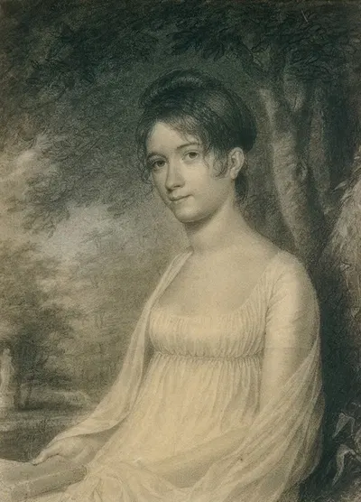 Sarah Russell Church (daughter of Edward Church) by John Vanderlyn, 1799 — digital art print download