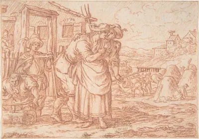 July (one of a series representing the labors of the months) by Йонас Умбах, 1690 — digital art print download