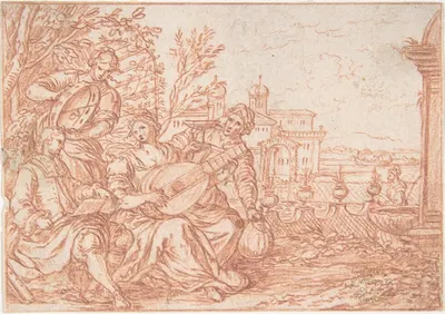 May (one of a series representing the labors of the months) by Йонас Умбах, 1690 — digital art print download
