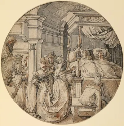 Bridal Scene by Jörg Breu The Elder, 1520–1525 — digital art print download