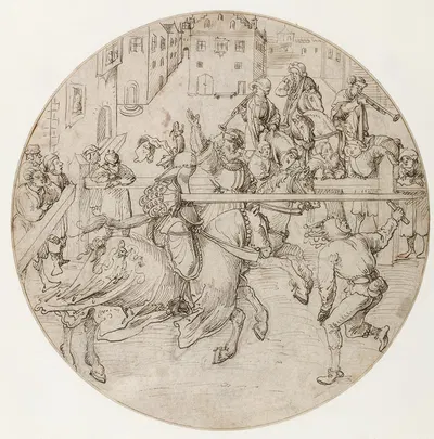 Tournament Scene by Jörg Breu The Elder, 1510–1515 — digital art print download