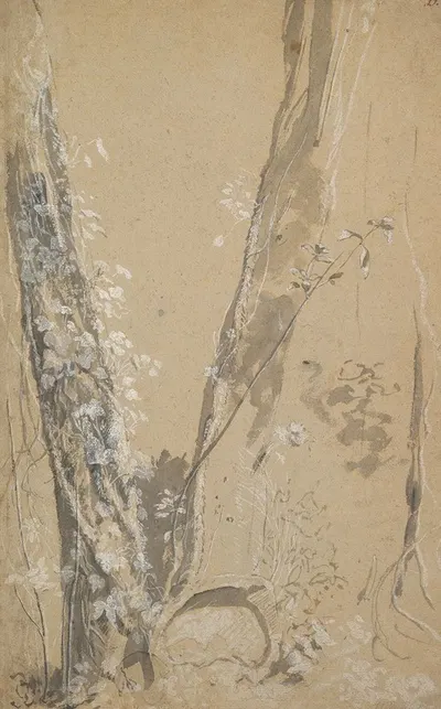 Study of Overgrown Trees by Иосиф Вернер Младший — digital art print download