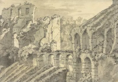 Roman Ruins by Джозеф Райт из Дерби — digital art print download