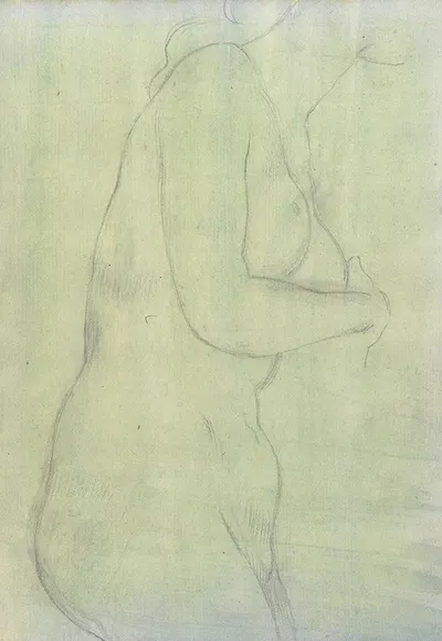 Sketch of a Female Nude Resembling the Medici Venus by Джозеф Райт из Дерби — digital art print download