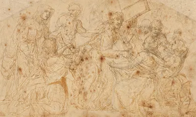 Christ Carrying the Cross by Joan Macip, 1560 — digital art print download