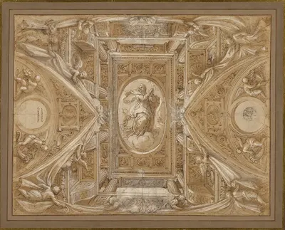 Study for a Ceiling by Lattanzio Gambara, 1565–1570 — digital art print download