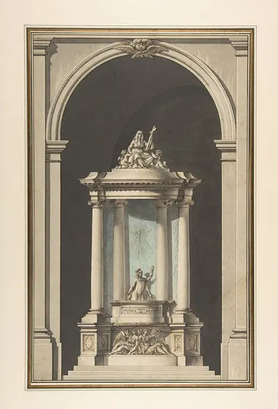 Design for a Pulpit by Луи Гюстав Тараваль — digital art print download