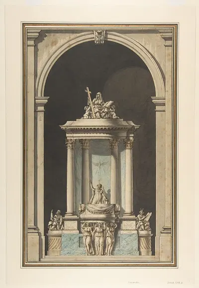 Design for a Pulpit by Луи Гюстав Тараваль — digital art print download