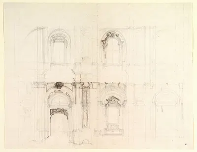 Design for a Church Interior by Luigi Vanvitelli, 1700–1773 — digital art print download