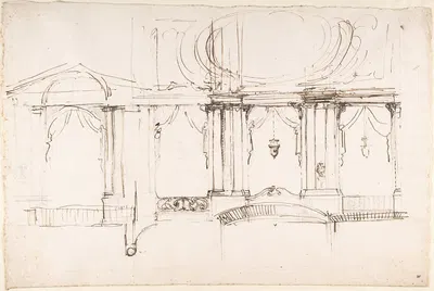 Design for a Theater Interior by Luigi Vanvitelli, 1700–1773 — digital art print download