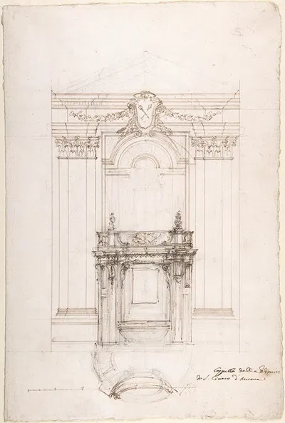 Project for a Chapel in the Church of San Ciriaco, Ancona by Luigi Vanvitelli, 1700–1773 — digital art print download